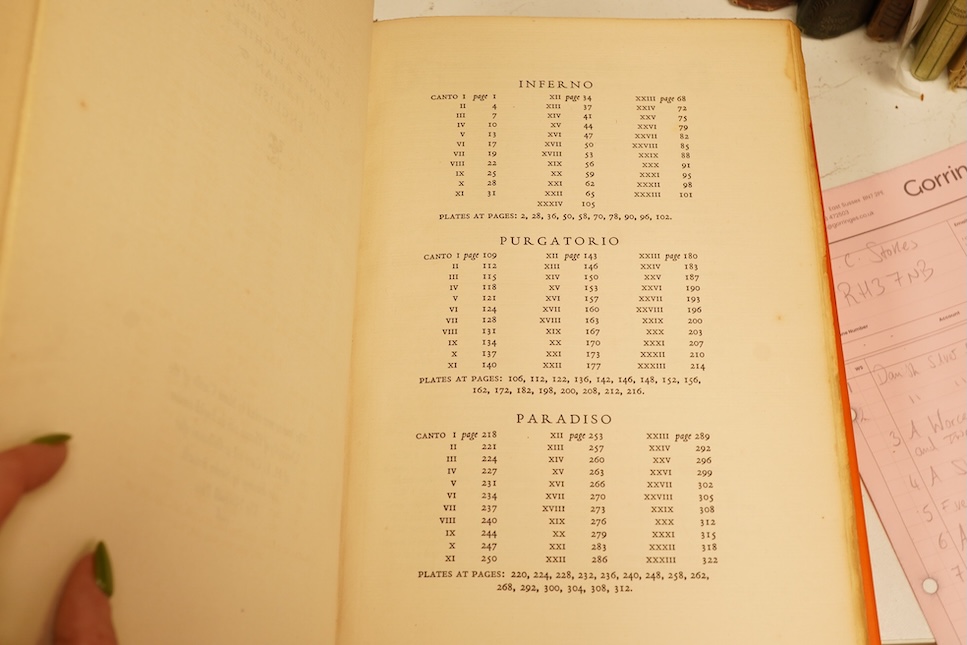 The Nonesuch Press - La Divina Commedia or the Divine Vision of Dante Alighieri in Italian and English. The Italian text edited by Mario Casella ... the English Verses by H.F. Cary ... Limited Edition (of 1475 numbered c